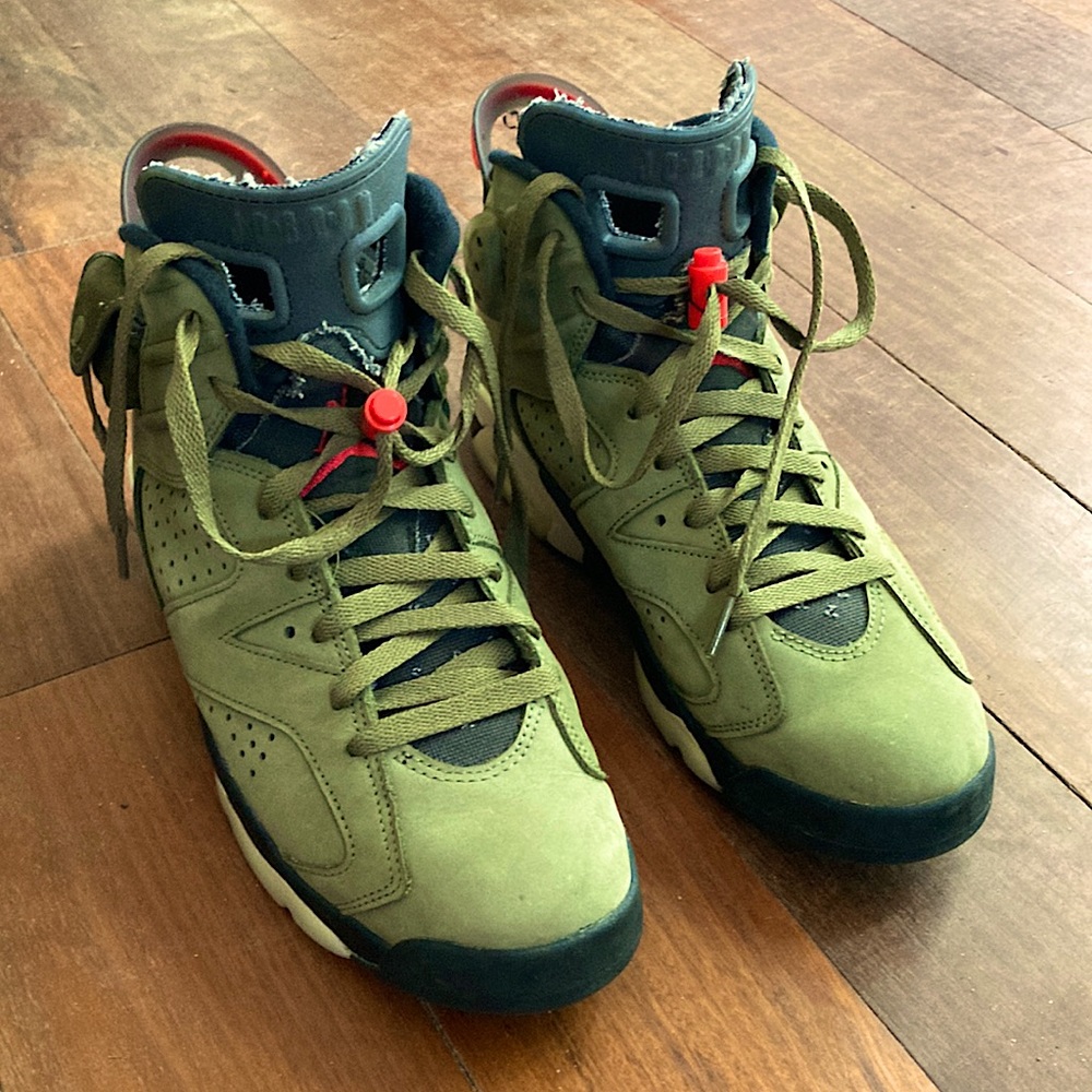 Travis Scott x Air Jordan 6 Retro “Olive” Nike Jordans